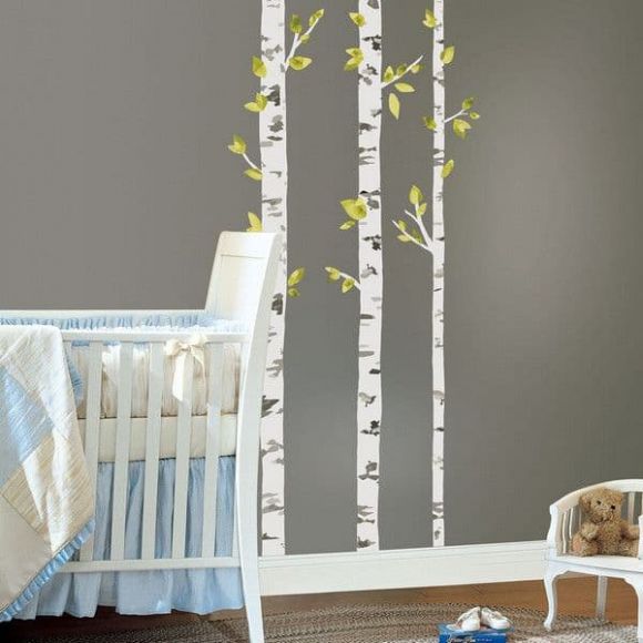 Αυτοκόλλητα τοίχου Roommates Birch Trees RMK2662GM στο Bebe Maison