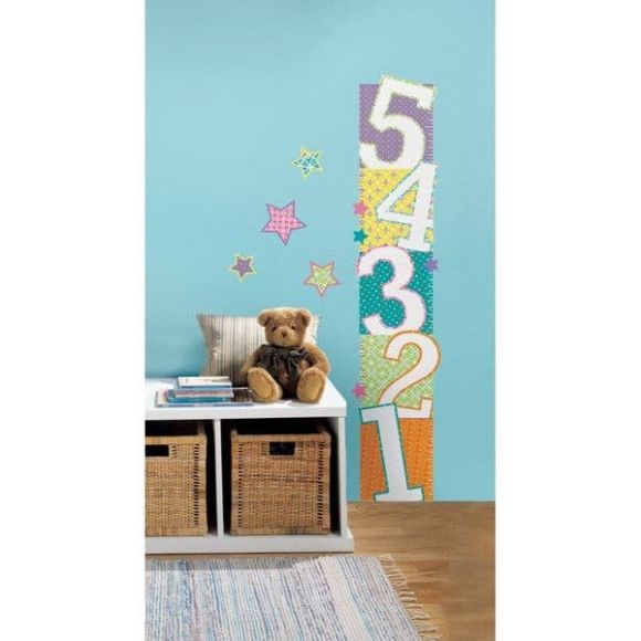 Αυτοκόλλητα τοίχου Roommates Numbers Growth Chart RMK2276SLM στο Bebe Maison