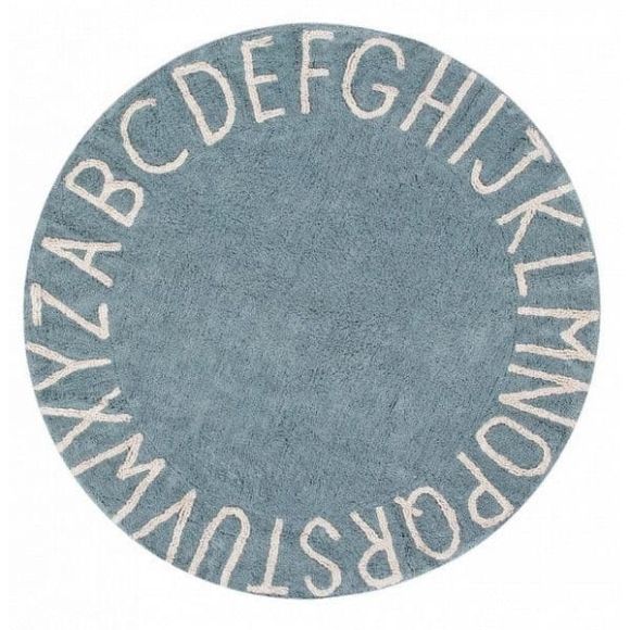 Children&#39;s carpet Lorena Canals C-ABC-VBN Round ABC blue 150cm. diameter στο Bebe Maison