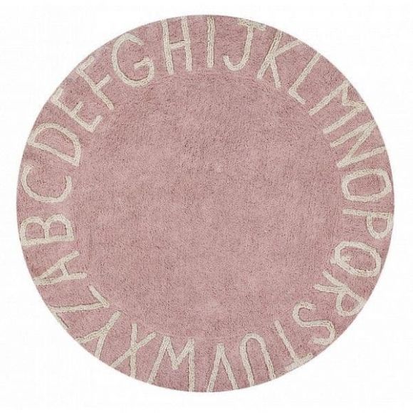 Children's carpet lorena canals C-ABC-vnn round ABC soft pink. 150cm. Diameter στο Bebe Maison