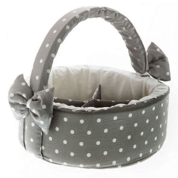 Καλάθι καλλυντικών Bebe Maison Pois grey στο Bebe Maison