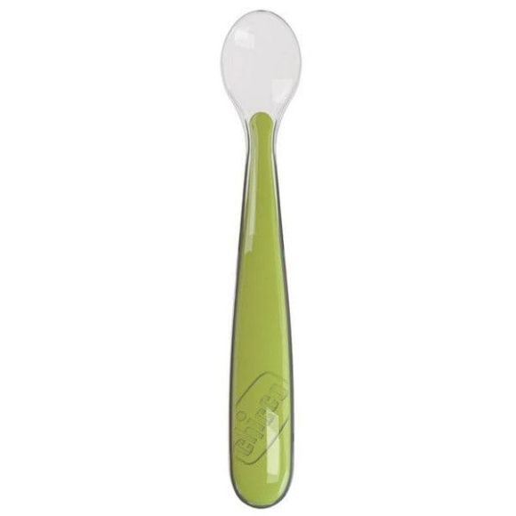 Chicco Soft 6m+Silicone Spoon, Green στο Bebe Maison