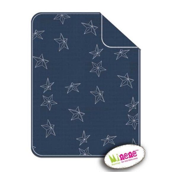 Minene Πικέ κουβέρτα 3D Blue Stars στο Bebe Maison