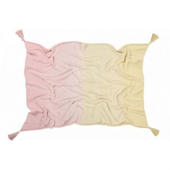 Βρεφική κουβέρτα Lorena Canals Ombre Vanilla Soft pink στο Bebe Maison