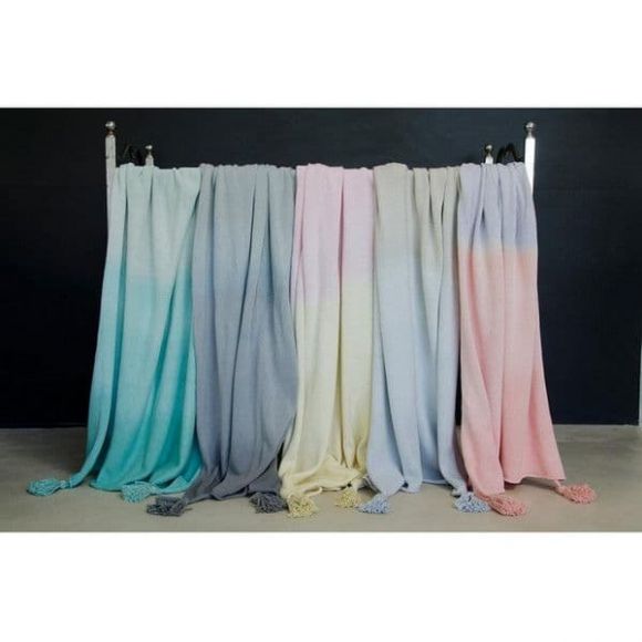 Βρεφική κουβέρτα Lorena Canals Ombre Vanilla Soft pink στο Bebe Maison