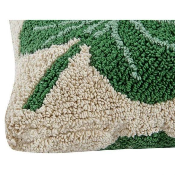 Lorena Canals. Monstera pillow white-green στο Bebe Maison