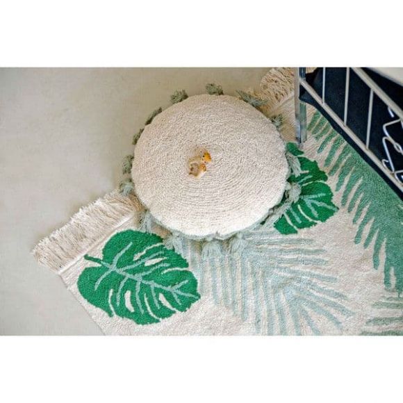 Lorena Canals. Pillow round white-green στο Bebe Maison