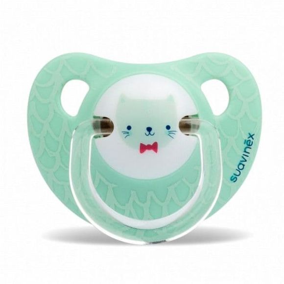 Suavinex Ανατομικές Πιπίλες Σιλικόνης 0-6M Green Cat στο Bebe Maison