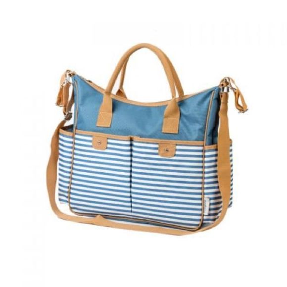 Babyono Bag a Change "So City!" - striped blue στο Bebe Maison