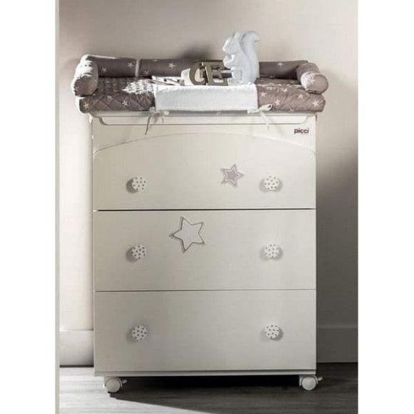 Picci chest of drawers design Stella sabbia with 3 drawers 47.5 x 75 x 93 cm στο Bebe Maison