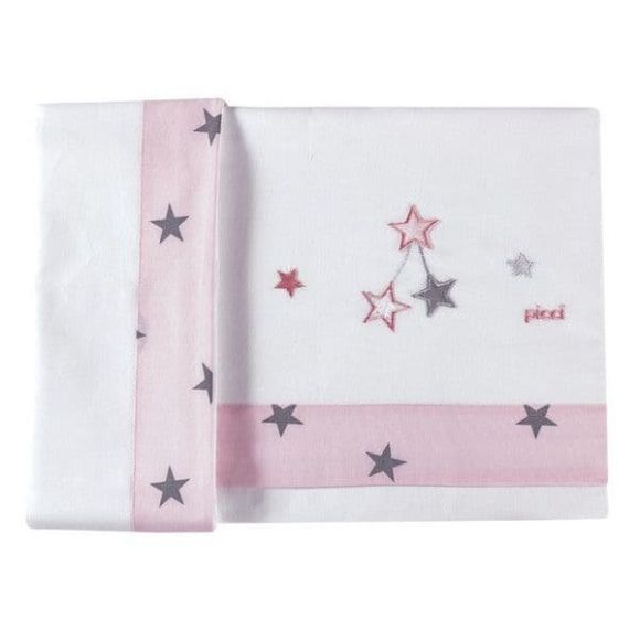 Picci Sheets Set 3 sqm Stella Rosa στο Bebe Maison