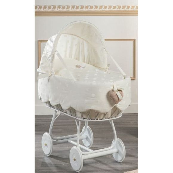 Large Basket with hood Picci design Amelie panna στο Bebe Maison