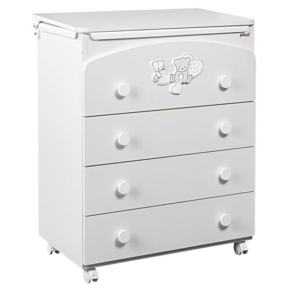 Picci chest of drawers with 4 drawers Amelie bianco 47.5 x 75 x 93 cm στο Bebe Maison