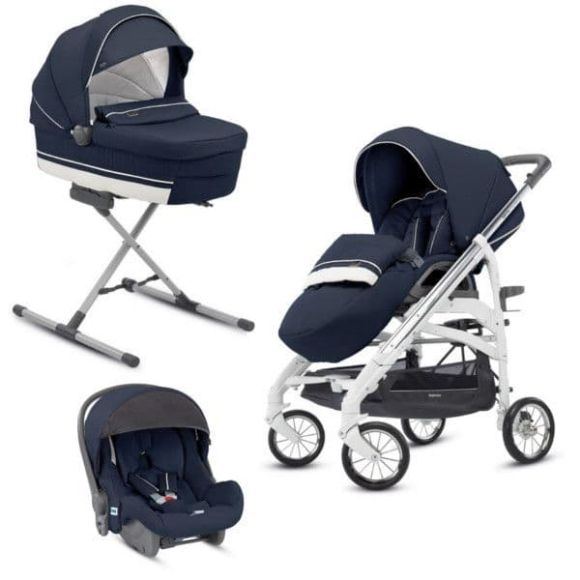 Πολυκαρότσι Inglesina Trilogy Plus System Quattro Lipari-σκελετός chrome/white στο Bebe Maison