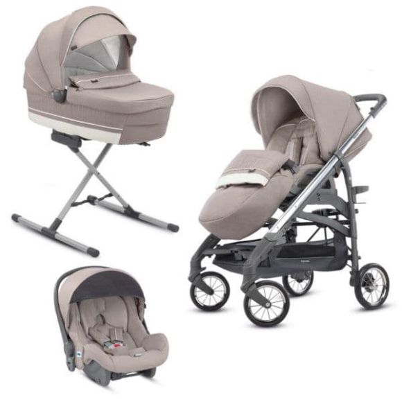 Πολυκαρότσι Inglesina Trilogy Plus System Quattro Panarea-σκελετός chrome/slate στο Bebe Maison