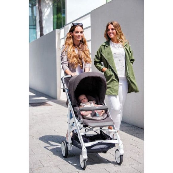 Πολυκαρότσι Inglesina Trilogy System Duo Village Denim-σκελετός silver/white στο Bebe Maison