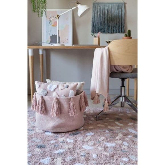 Lorena Canals μαξιλάρι τετράγωνο terrazzo rose quartz στο Bebe Maison