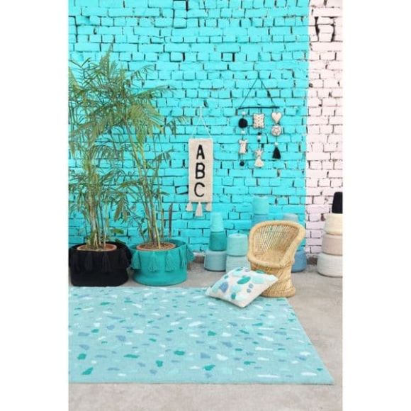Lorena Canals μαξιλάρι τετράγωνο terrazzo emerald στο Bebe Maison