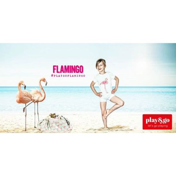 Play & GO Στρώμα παιχνιδιού - Τσάντα 2 σε 1 Flamingo στο Bebe Maison