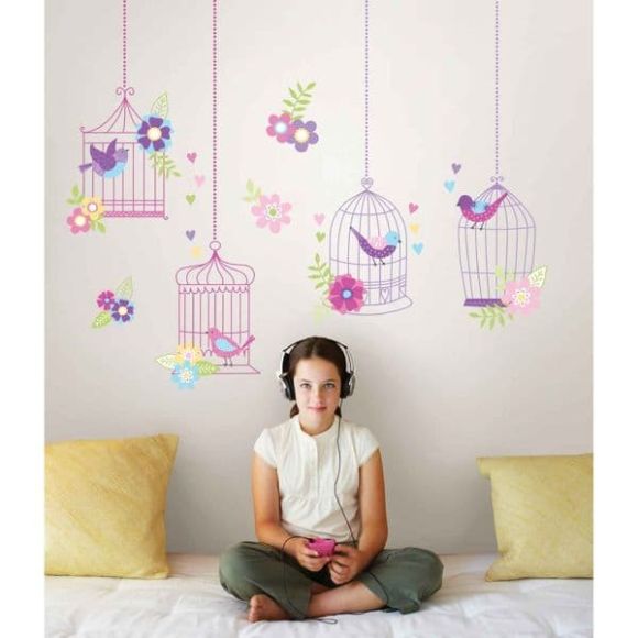 Wallpops Wall Stickers "Birds in Cage" στο Bebe Maison