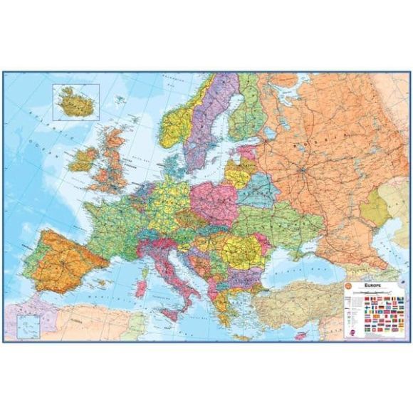 Wallpops Αυτοκόλλητα τοίχου "Χάρτης Ευρώπης" στο Bebe Maison