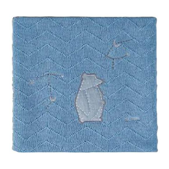 Κουβέρτα μάλλινη αγκαλιάς Picci από τη συλλεκτική σειρά Dili Best σχέδιο Astrid blue στο Bebe Maison