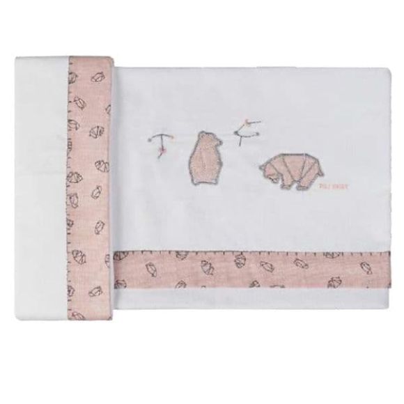 Set sheets 3 pcs Picci from the Dili Best series Astrid Pink 120 x 165 στο Bebe Maison