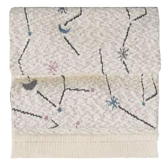 Κουβέρτα βαμβακερή κρεβατιού Picci από τη συλλεκτική σειρά Dili Best σχέδιο Astrid white στο Bebe Maison
