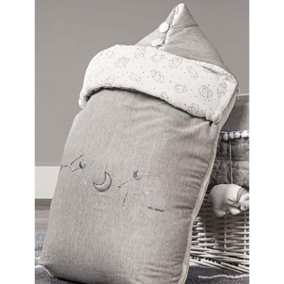 Picci sleeping bag from the collectible series Dili Best Astrid Plan Gray στο Bebe Maison
