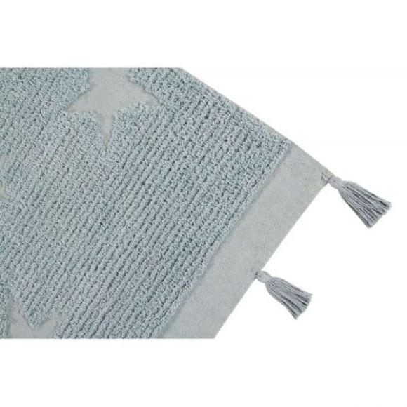 Children&#39;s carpet Lorena Canals Hippy Stars aqua blue C-ΗΙ-ΣΤ-ΑQUΑ 120x175 στο Bebe Maison