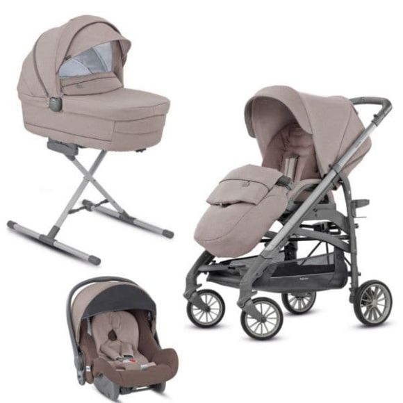 Πολυκαρότσι Inglesina Trilogy System Quattro Alpaca Beige-σκελετός titanium/slate στο Bebe Maison