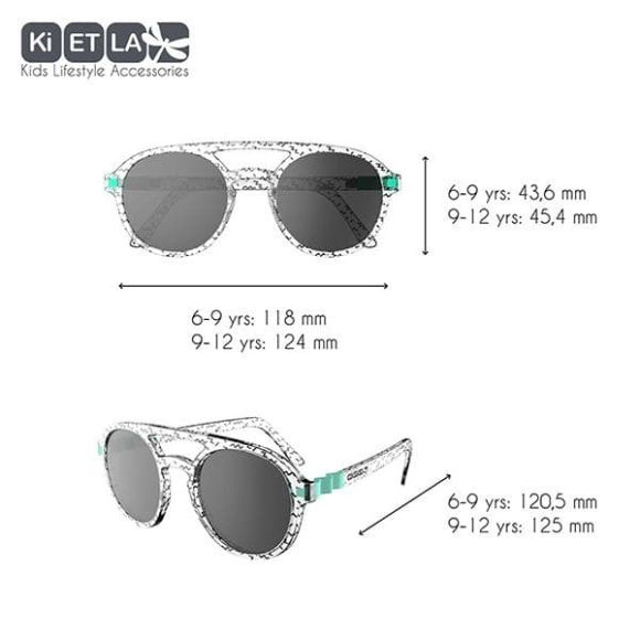 Kietla 9-12 year old sunglasses Crazyg-Zag Sun Pizz Memphis στο Bebe Maison