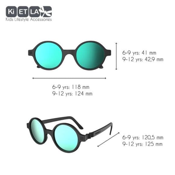 Kietla 9-12 year old sunglasses Crazyg-Zag Sun Rozz Blue στο Bebe Maison