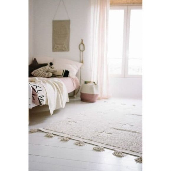 Παιδικό χαλί Lorena Canals Hippy Stars Natural 120x175 στο Bebe Maison