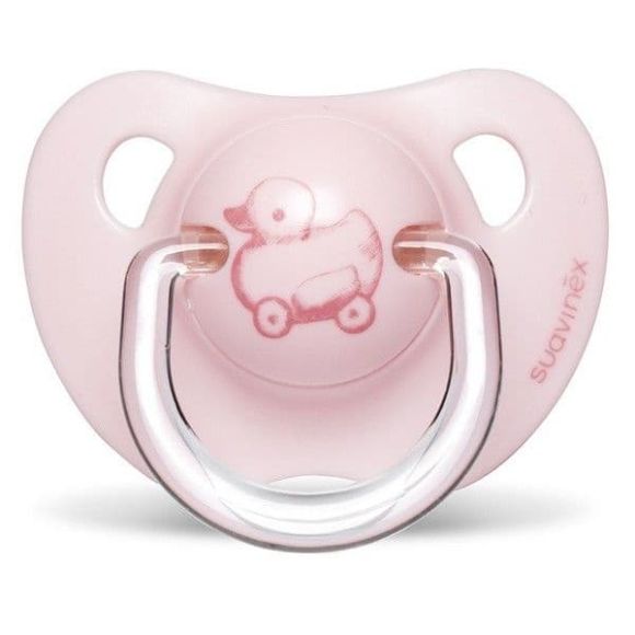 Suavinex Evolution Toys Girls πιπίλα ανατομική θηλή σιλικόνης 0-6M παπάκι στο Bebe Maison