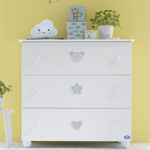 Chest of drawers Pali Birillo color white στο Bebe Maison