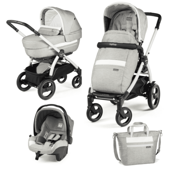 Πολυκαρότσι Peg Perego Book 51 S Telescopic Handle white Luxe Pure Elite στο Bebe Maison