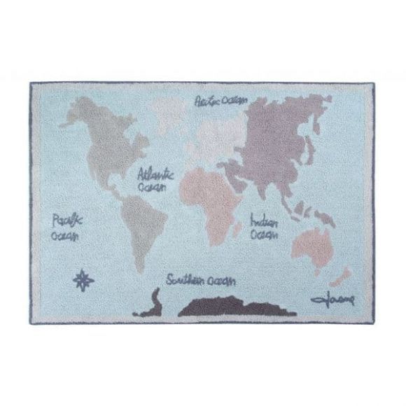 Children&#39;s carpet Lorena Canals Vintage Map 140x200 στο Bebe Maison