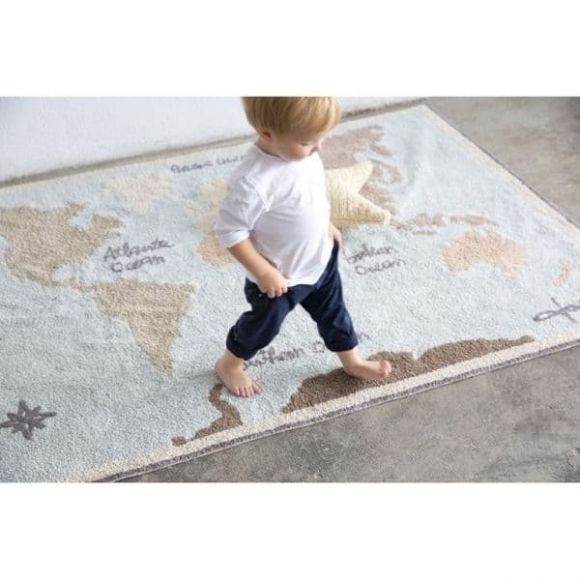 Children&#39;s carpet Lorena Canals Vintage Map 140x200 στο Bebe Maison