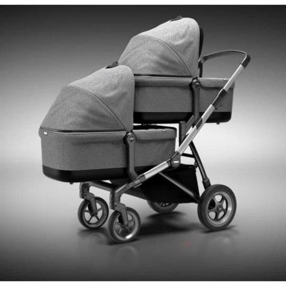 Καρότσι διδύμων Thule Sleek Grey Melange στο Bebe Maison