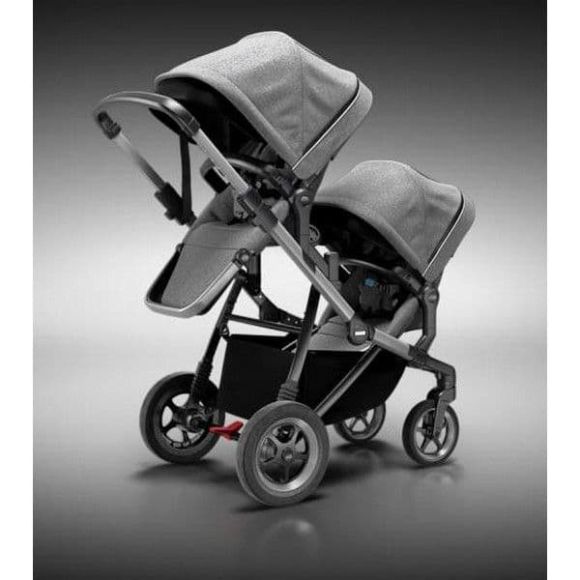 Καρότσι διδύμων Thule Sleek Grey Melange στο Bebe Maison