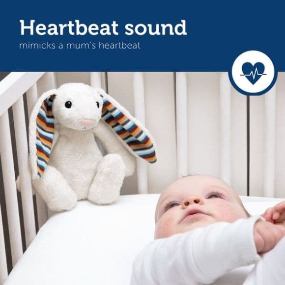 Zazu bibi bunny with heartbeat and white sounds στο Bebe Maison