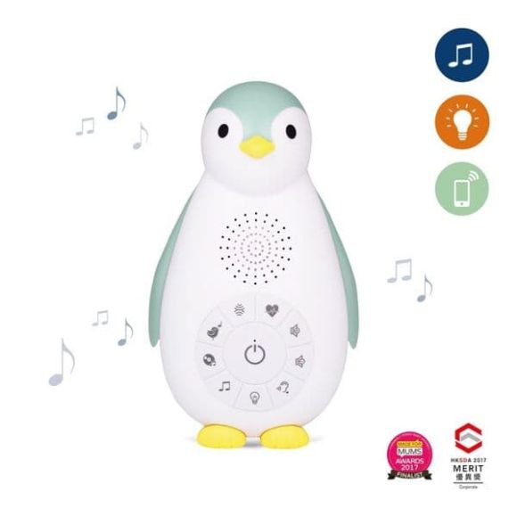 Zazu Zoe Πιγκουίνος με Bluetooth, φως νυκτός, χρώμα μπλε στο Bebe Maison