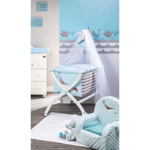 Λίκνο χιαστή Picci σχέδιο Marlin Blue στο Bebe Maison