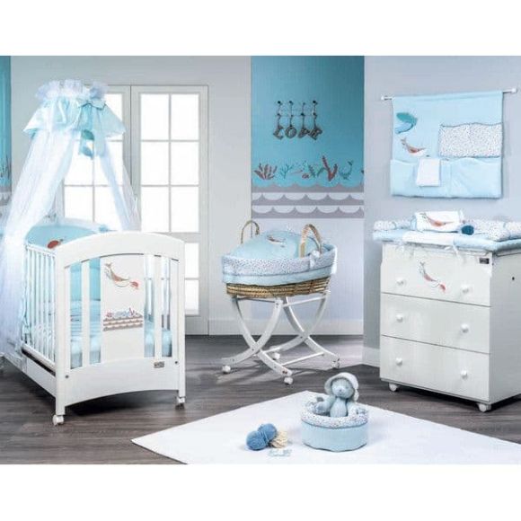 Ολοκληρωμένο βρεφικό δωμάτιο Picci Marlin Lux blue στο Bebe Maison