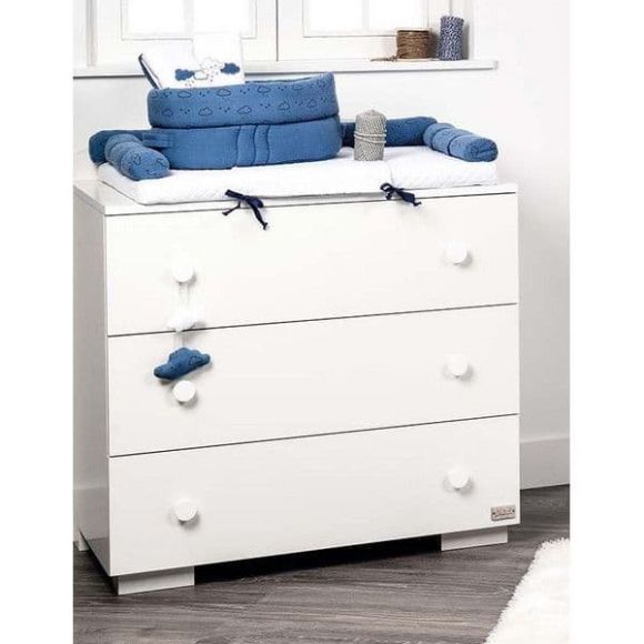 Μεγάλη συρταριέρα Picci με 3 συρτάρια Space Blue 101 x 55 x 89 cm στο Bebe Maison