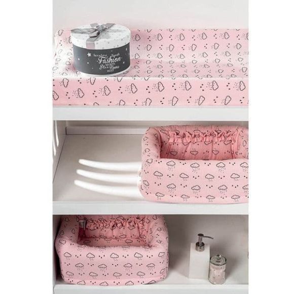 Πλαστική αλλαξιέρα Picci με κάλυμμα διπλής όψης Space Pink στο Bebe Maison