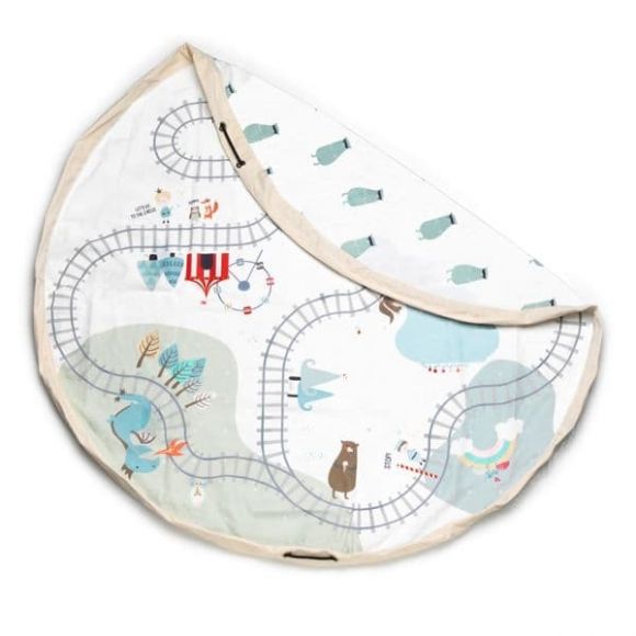 Play & Go Play Mattress - 2 in 1 Trainmap / bears bag στο Bebe Maison