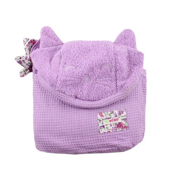 Minene Cuddly Towel (πετσέτα 2 σε 1) Λιλά στο Bebe Maison