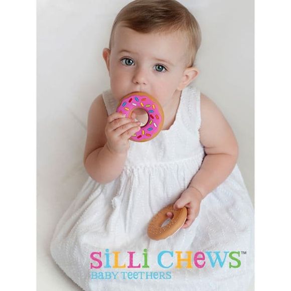 Μασητικά Baby to love Silli chews donuts ροζ στο Bebe Maison